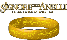 Multimedia Películas Internacional El Señor de los Anillos El Retorno del Rey Logotipo Italiano 