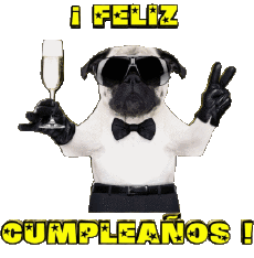Messages Espagnol Feliz Cumpleaños Animales 001 