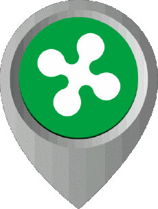 Fahnen Europa Italien Lombardia Standort-Pin 