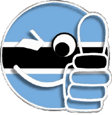 Drapeaux Afrique Botswana Smiley - OK 