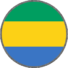 Bandiere Africa Gabon Tondo 