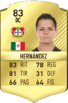 Multimedia Videospiele F I F A - Karten Spieler Mexiko Javier Hernández 