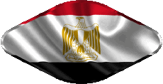 Banderas África Egipto Oval 02 