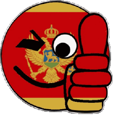 Flags Europe Montenegro Smiley - OK 
