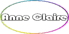 First Names FEMININE - France A Composed Anne Claire 