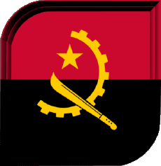 Bandiere Africa Angola Quadrato 