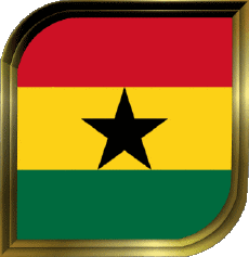 Drapeaux Afrique Ghana Carré 
