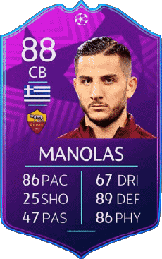 Multi Media Video Games F I F A - Card Players Greece Kostas Manolas 
