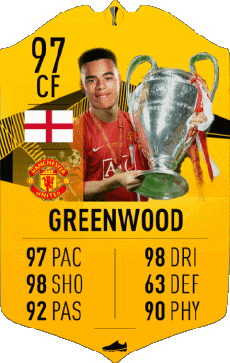 Multi Média Jeux Vidéo F I F A - Joueurs Cartes Angleterre Mason Greenwood 