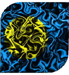 Flags Oceania Palau Square 