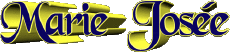 Nombre FEMENINO - Francia M Compuesto Marie Josée 