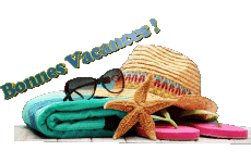 Messagi Francese Bonnes Vacances Sfondo trasparente 05 