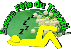 Nachrichten Französisch 1er Mai Bonne Fête du Travail 