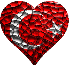Flags Asia Turkey Heart 