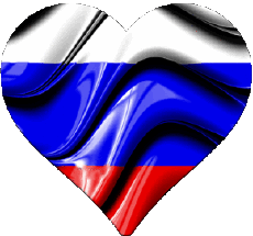 Fahnen Europa Russland Herz 