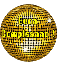 Mensajes Italiano Buon Compleanno Astratto - Geometrico Fondo transparente 013 