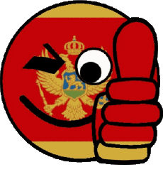 Fahnen Europa Montenegro Smiley - OK 