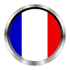 Fahnen Europa Frankreich National Rund - Ringe 