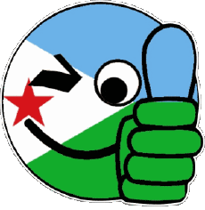 Drapeaux Afrique Djibouti Smiley - OK 