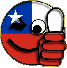 Banderas América Chile Smiley - OK 