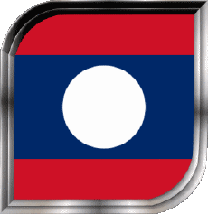 Bandiere Asia Laos Quadrato 