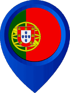 Flags Europe Portugal Location Pin 