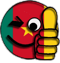 Banderas África Camerún Smiley - OK 