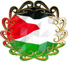 Banderas Asia Palestina Forma 