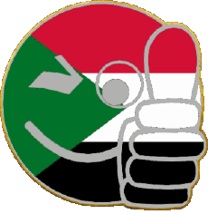 Drapeaux Afrique Soudan Smiley - OK 