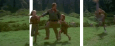 Jurassic Park-Umorismo -  Fun Effetti 3d 3D - Linee - Bande 