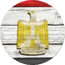 Drapeaux Afrique Egypte Rond 