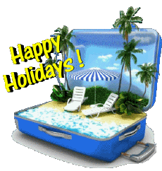 Messages English Happy Holidays Transparent Background 10 