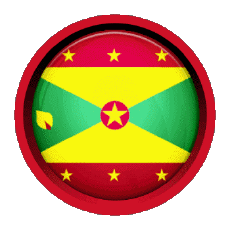 Fahnen Amerika Grenada-Inseln Rund - Ringe 