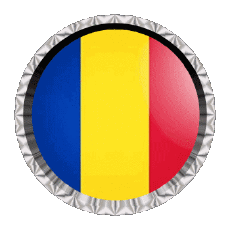 Bandiere Europa Romania Rotondo - Anelli 