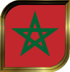 Bandiere Africa Marocco Quadrato 
