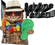 Messages Allemand Schöne Ferien Fond Transparent 30 