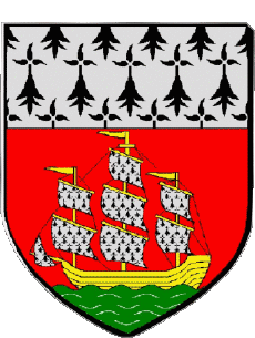 Blasón-Banderas Francia Departamentos - Ciudades 44 NANTES 