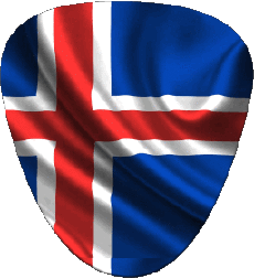 Bandiere Europa Islanda Forma 