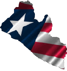 Flags Africa Liberia Map 
