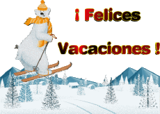 Messages Espagnol Felices Vacaciones Inverno Serie 06 