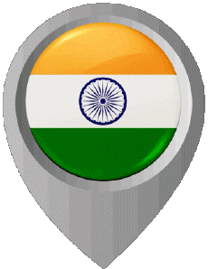 Bandiere Asia India Perno di posizione 