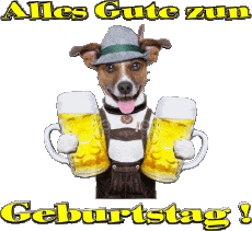 Messagi Tedesco Alles Gute zum Geburtstag Tiere 003 