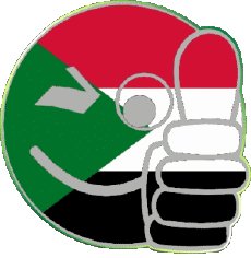 Fahnen Afrika Sudan Smiley - OK 