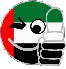 Bandiere Asia Emirati Arabi Uniti Faccina - OK 