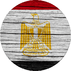 Fahnen Afrika Ägypten Runde 