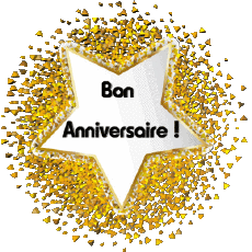 Messages French Bon Anniversaire Ballons - Confetis 011 