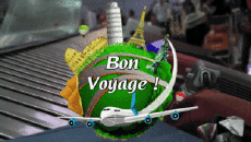 Messagi Francese Bon Voyage Sfondo animato 004 