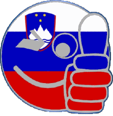 Drapeaux Europe Slovénie Smiley - OK 