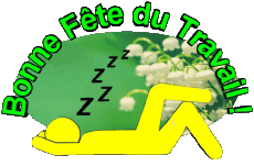 Messagi Francese 1er Mai Bonne Fête du Travail 