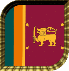 Bandiere Asia Sri Lanka Quadrato 